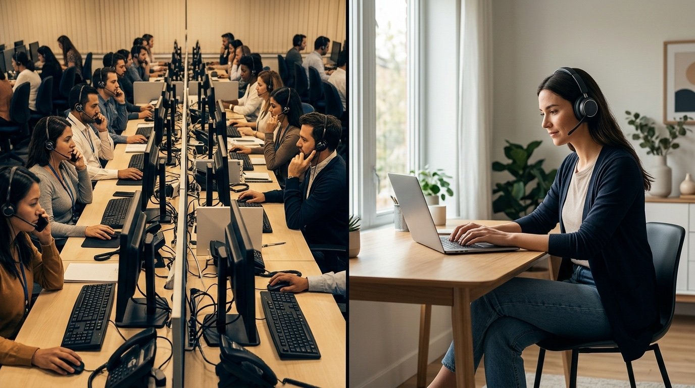 A person video-calling a remote support technician to fix a laptop instead of filing an insurance claim