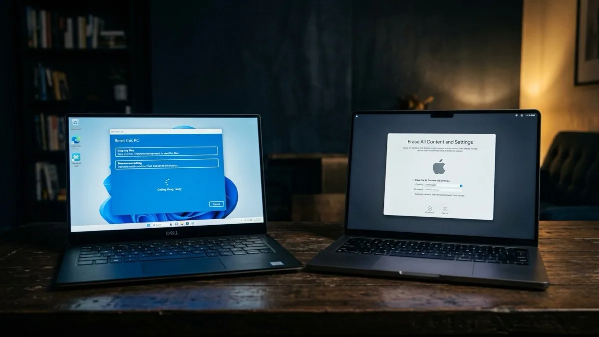 How to factory reset a laptop Windows or Mac
